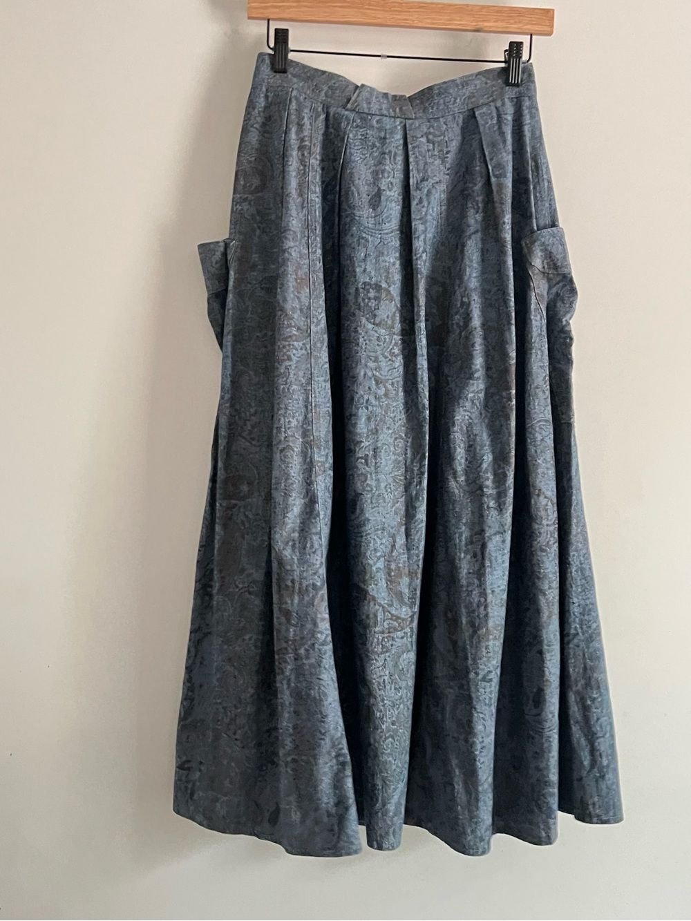 Vintage Bernd Berger Skirt Size 8 100% Cotton Cottagecore Button Front Midi - Picture 8 of 8